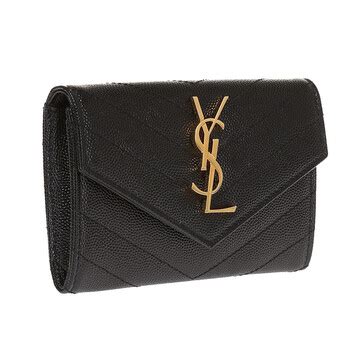 ysl 414404 bow01|Saint Laurent Ladies Black Monogram Compact Wallet 414404 .